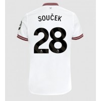 Camisa de Futebol West Ham United Tomas Soucek #28 Equipamento Secundário 2023-24 Manga Curta